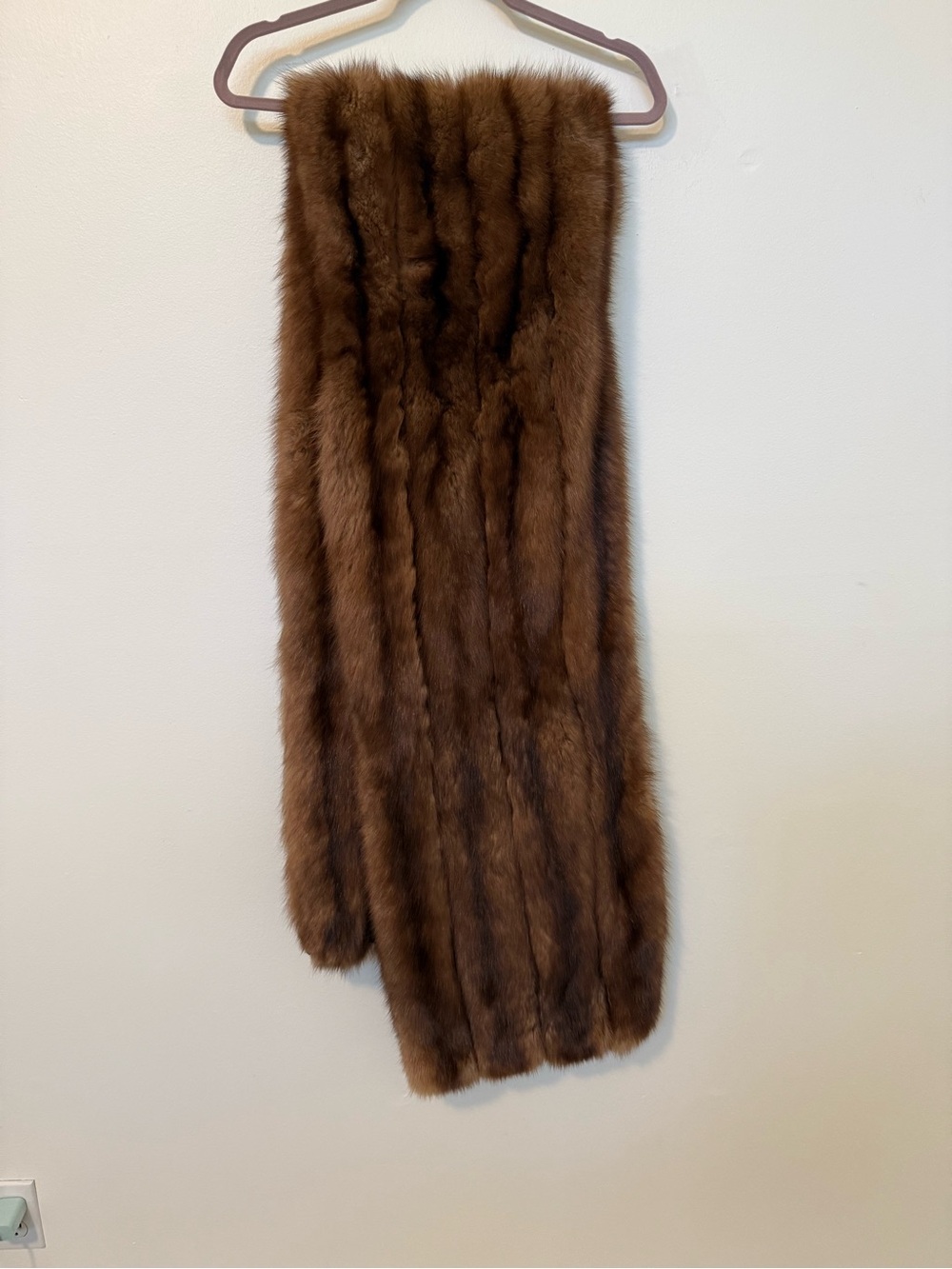 Fur Label Authority Brown Mink Scarf